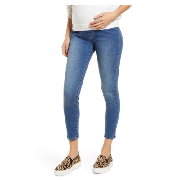 angel maternity Denim - ANGEL MATERNITY High Waist Crop Jeans - Size XL